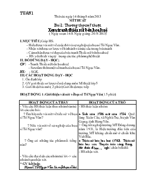 Giáo án Mĩ thuật lớp 5